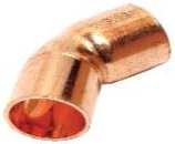 Codo Cobre 45? M-H 28 (?/Udad)
