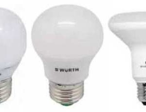 Würth MINI-GLOBE E27-5W 2700K, Lámpara de LED Casquillo E-27 5w, Equiv. 32w - 40.000h. D45xH77. Color Cálido