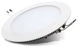 REDONDO BLANCO 18w, Equiv. 36w - 30.000h. (Ø corte: 215mm, Ø exterior: 235mm, altura: 17mm).Color Frio