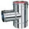 Adaptador Chimenea D100 a Caldera D110 ACERO VITRIFICADO NEGRO BRILLO Convesa