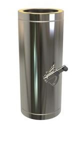 Compuerta Regulaci?n Inox-Inox 304 D125