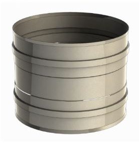 Manguito Adaptador D100 Inox-Simple 304 H-H + abrazadera uni?n Convesa