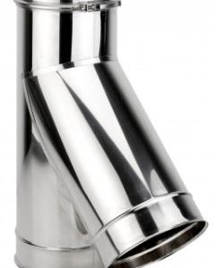Te+Tapa 135? D100 Chimenea Inox-Simple 316 m?s abrazadera uni?n Convesa