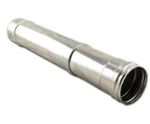 Tubo Extensible D100 (250-450mm) Chimenea Inox-Simple 316 m?s 2 abraz Convesa